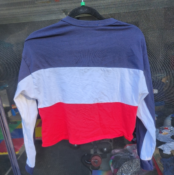 Gaze crop top long-sleeved shirt - Picture 2 of 5